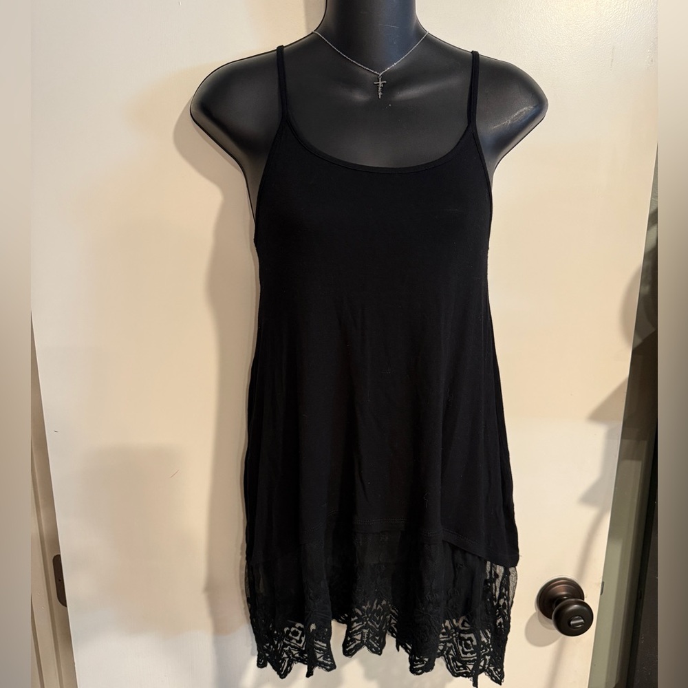4/$16 Vanity Essentials Black Tank Top